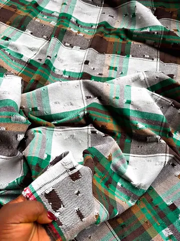 Checked fabric